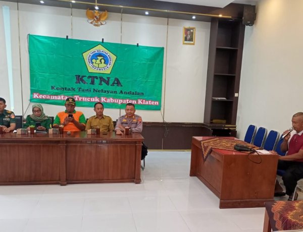 Rapat KTNA Kecamatan Trucuk Klaten Digelar Di Desa Jatipuro, Danramil 19/Trucuk Sampaikan Ini