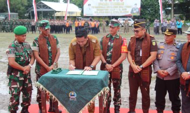 Upacara Pembukaan TMMD Sengkuyung Tahap I TA 2026 Di Desa Pandes Wilayah Kodim Klaten Resmi Digelar