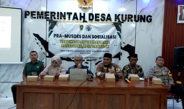 Babinsa Desa Kurung Hadiri Pra Musyawarah Desa Verifikasi Dan Validasi Data Penerima PKH, BPNT Dan PBI-JK